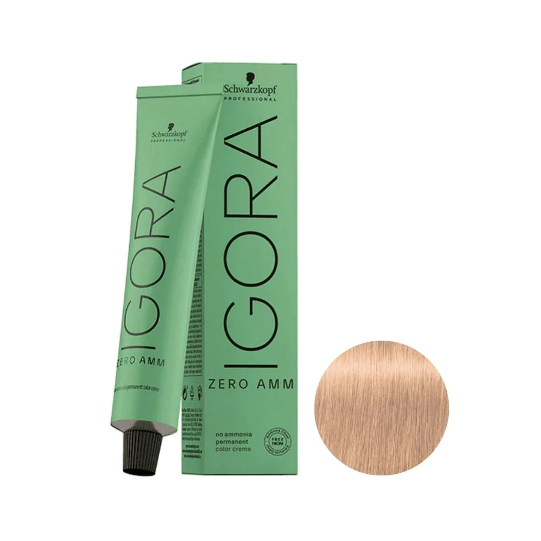 SCHWARZKOPF IGORA ZERO AMM 10-14 RUBIO PLATINO CENIZA BEIGE 60ML