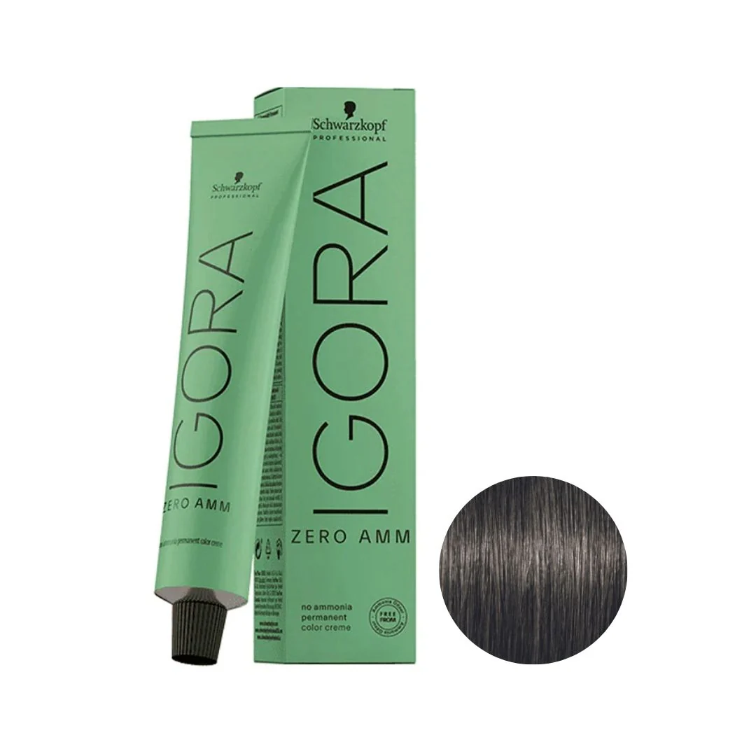 SCHWARZKOPF IGORA ZERO AMM 5-1 CASTAÑO CLARO CENIZA 60ML