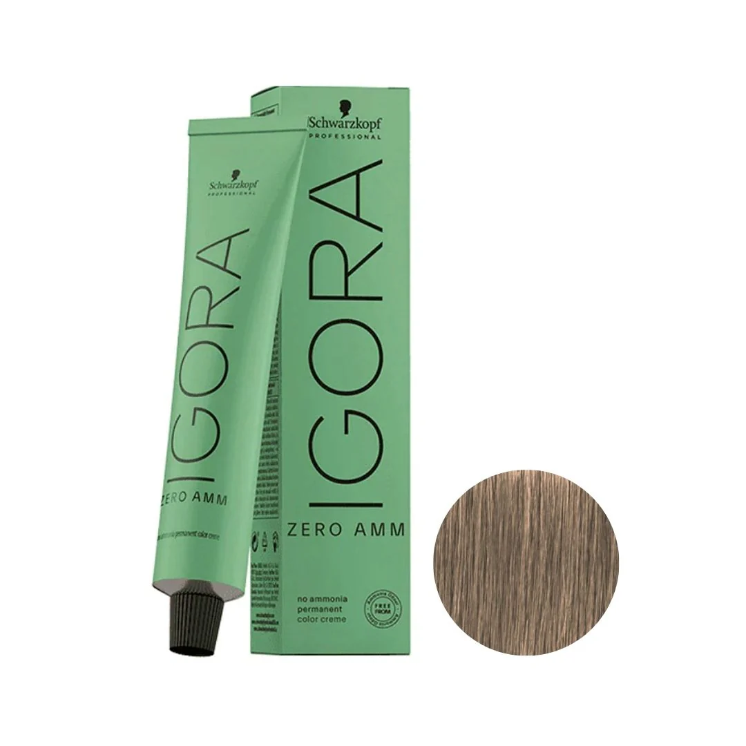 SCHWARZKOPF IGORA ZERO AMM 8-0 RUBIO CLARO NATURAL 60ML