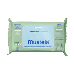 MUSTELA – TOALLITAS PERFUMADAS COMPOSTABLES 60U
